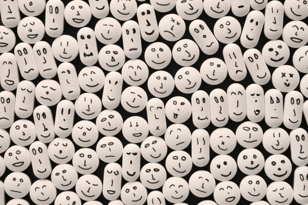 pills with faces