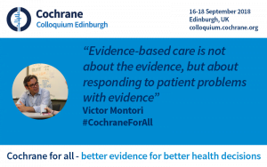 Evidence-based care is not about the evidence, but about responding to patient problems with evidence - Victor Montori